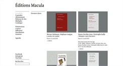 Desktop Screenshot of editionsmacula.com